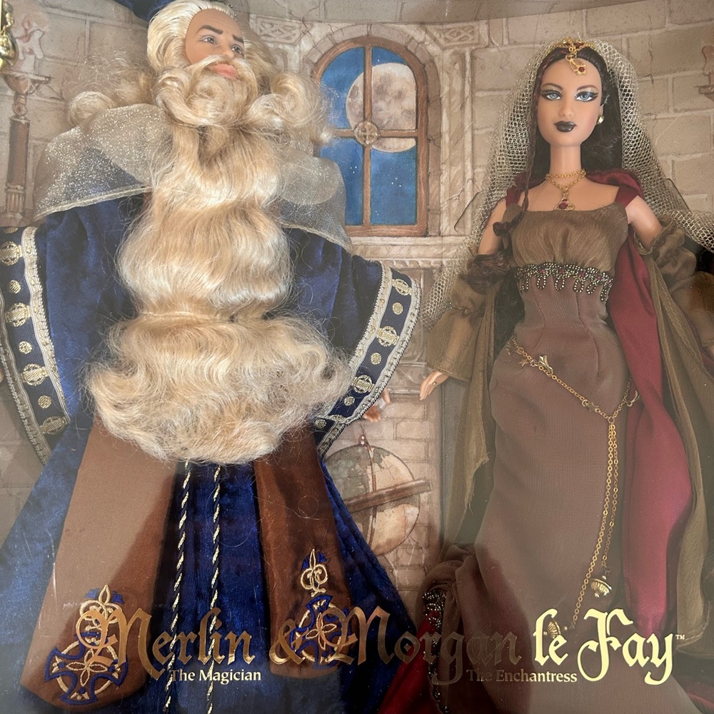 Merlin and Morgan le Fay Dolls